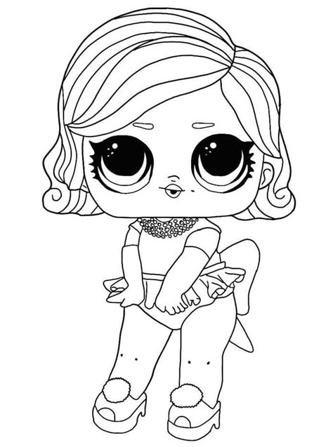 Glamour Queen Lol Surprise Hairgoals Coloring Page Download Print Or