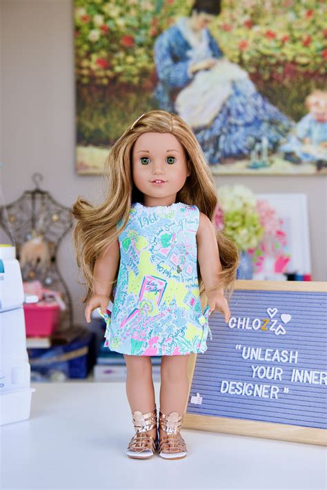 Lilly Pulitzer Shift Dress For 18 American Girl Ag Dolls Best Ts For Girls Doll Clothes