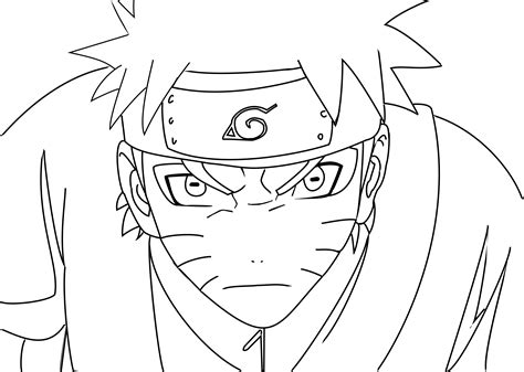 How To Draw Naruto Uzumaki Sage Mode Naruto Sage Mode Lineart By