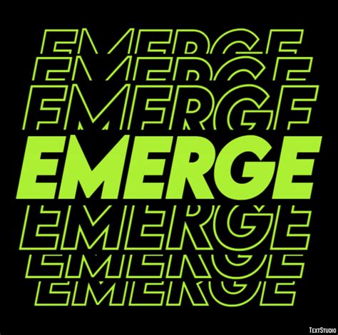 Emerge Text Effect And Logo Design Word