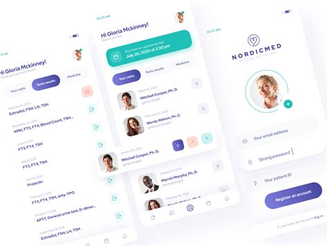 App Design For A Medical Clinic Patient Profile By Agnieszka