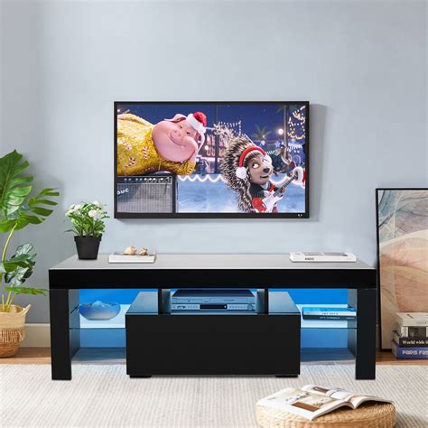 Entertainment Centers And Tv Stands Yofe Tv Stand With Led Lights