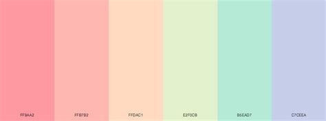 Collection Of Beautiful Pastel Color Schemes Blog Color Palette Bright Pastel Color Schemes