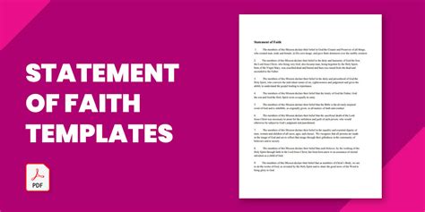 22statement Of Faith Templates In Pdf Doc