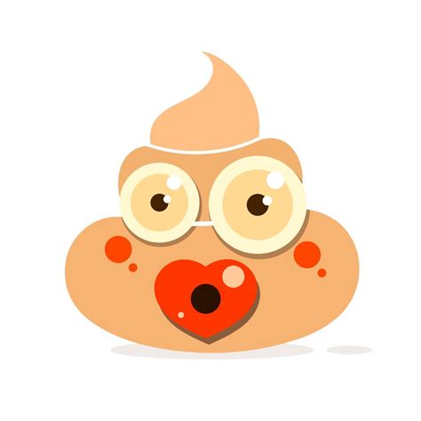 Cartoon Poop Vector Icon On White Background 632762 Vector Art At Vecteezy