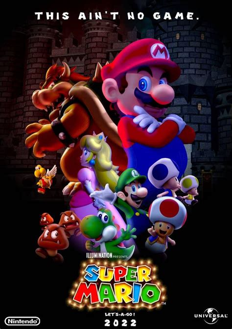 Movies are a powerful medium to break boredom and we all love to watch movies in our leisure movements. Super Mario 2022 Movie Illumination Concept Poster by ...