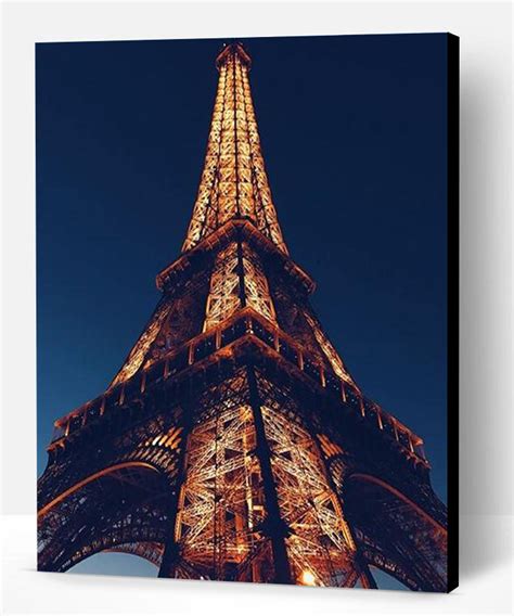 Paris Eiffel Tower Light Up Cities Paint By Numbers Paint By
