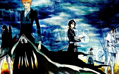 Bleach Anime Yasutora Sado Ichigo Kurosaki Renji Abarai Rukia Kuchiki