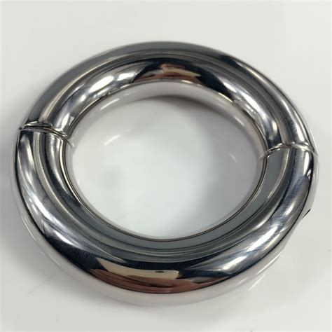 Newly Male Round Extreme Heavy Metal Cock Rings Stainless Steel Ball Stretcher Scrotum Bondage