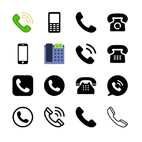 30 Telephone Icons Logo Vector Free Download