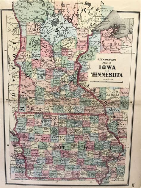 Map Of Minnesota And Iowa Draw A Topographic Map