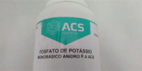 Fosfato De Potássio Monobasico Pa Acs Fr 500 G Marca Acs Precisão