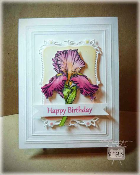 3d on the shelf cards with mini card tutorial. Crafting The Web: Beautiful Iris Card Making Tutorial