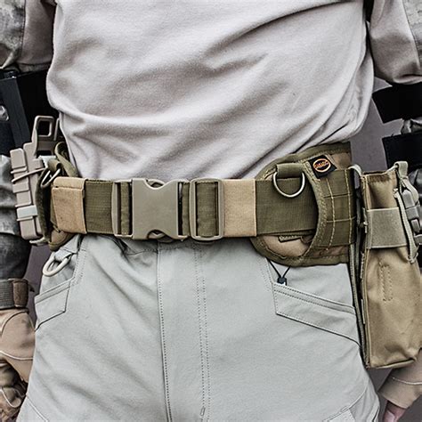 Tactical Molle Waist Belt Padded Patrol Combat Battle Outer Military