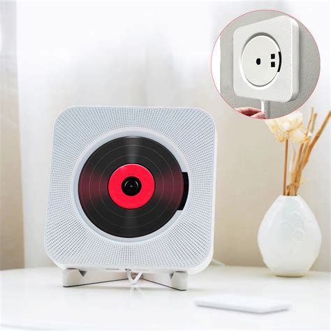 Kc 808 Wall Mounted Bluetooth Cd Player Portable Home Audio Box With R