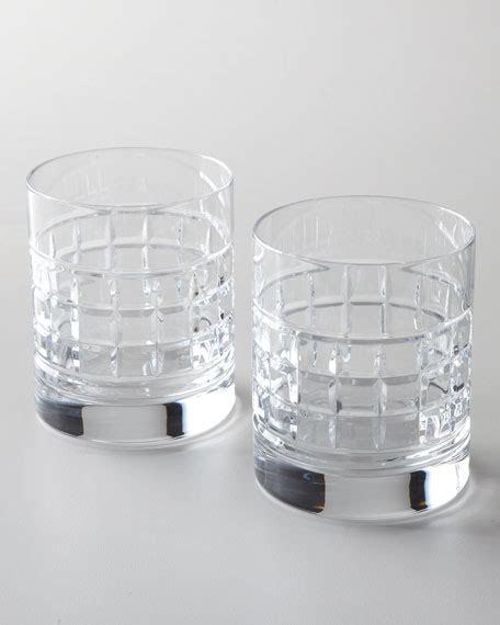 waterford crystal two london double old fashioned glasses