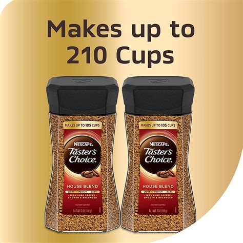 Nescafe Tasters Choice House Blend Instant Coffee 7 Ounce Pack Of 2
