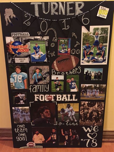 Football Senior Night Poster Ideas