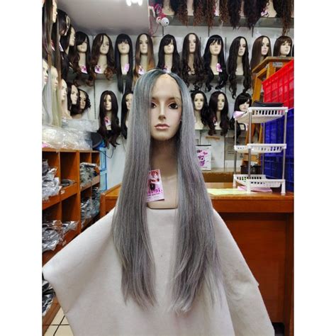 Jual Wig Half Lace Vw Mnt Free Parting Model Lurus Bebas Belahan Cm Shopee Indonesia