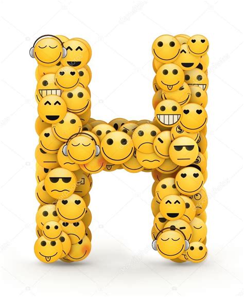 Download Emoticons Letter H — Stock Image 29994269 Emoji Engraçado