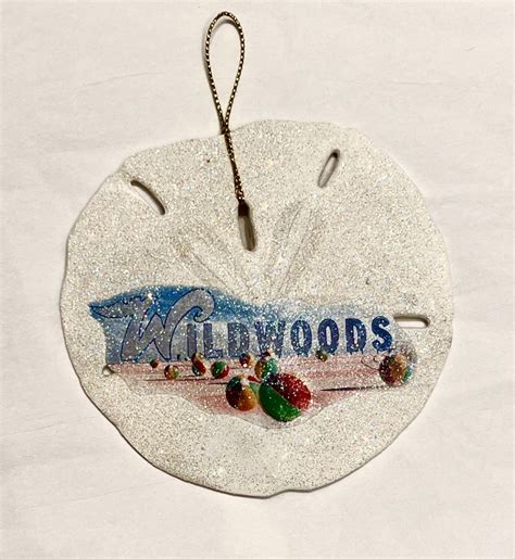 Wildwood Sign Sand Dollar Ornament Winterwood Gift Christmas Shoppes
