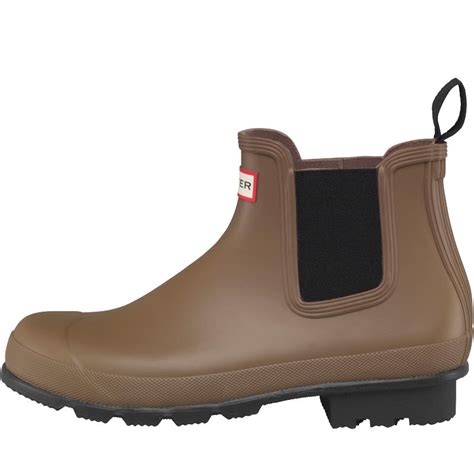 Available at rei, 100% satisfaction guaranteed. Buy Hunter Original Mens Dark Sole Chelsea Boots Light Khaki Brown