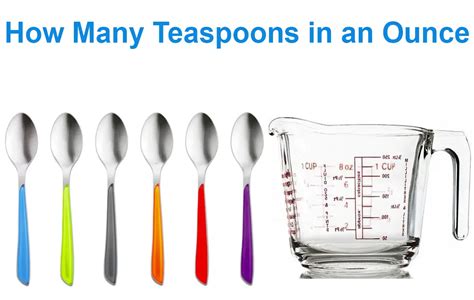 How Many Teaspoons In An Ounce Easy Conversion Chart Swartzsdeli
