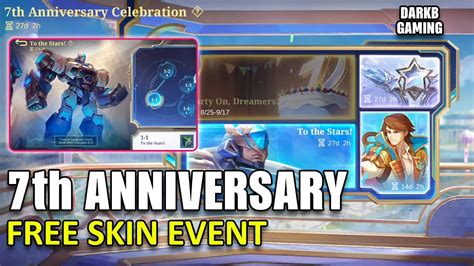 Guaranteed Free Skin Mlbb Th Anniversary Free Skin Event Mobile Legends Youtube