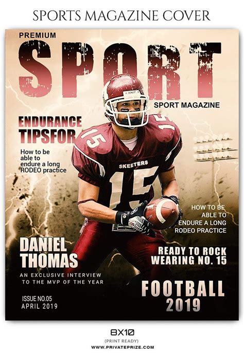Buy Football Sports Photography Magazine Cover Templates Online