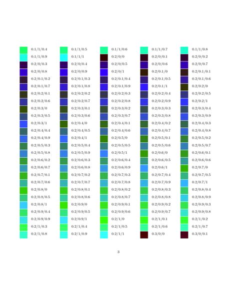 Rgb Color Example Chart Free Download