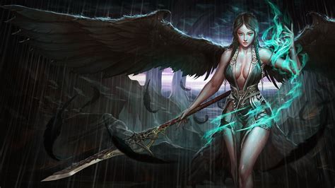 Wallpaper Fantasy Art Fantasy Girl Wings Demon Mythology