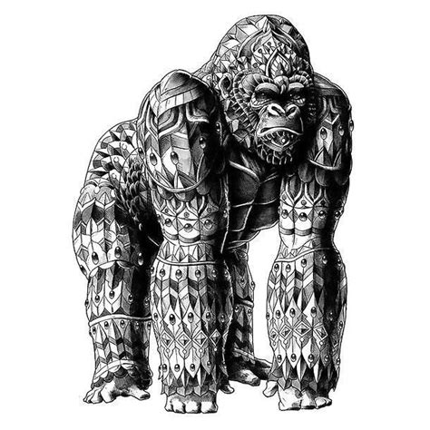 Beautiful Silverback Gorilla Tattoo Design Tattoo Ideas Gorilla