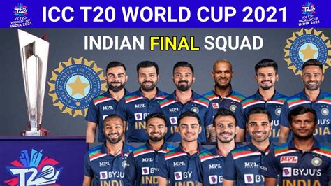 Icc T20 World Cup 2021 Team India Squad For T20 World Cup 2021