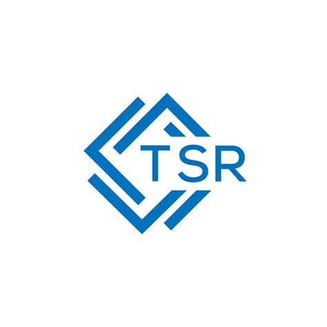 Tsr Technology Letter Logo Design On White Background Tsr Creative
