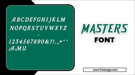 Masters Font Unveiling The Beauty