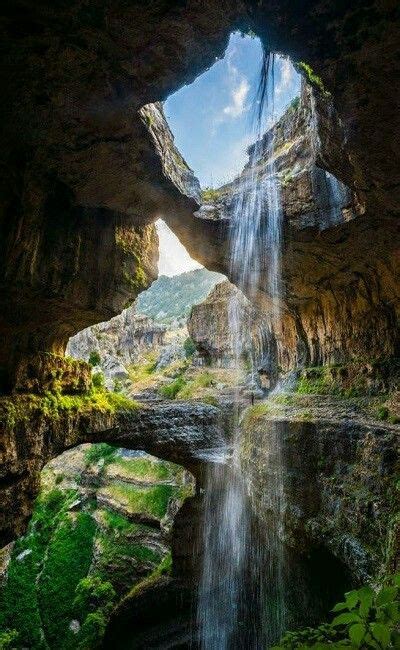 Baatara Gorge Sinkhole Waterfall Lebanon Beautiful Places To Visit