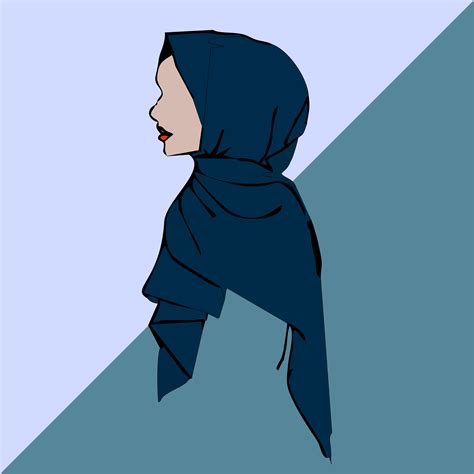 how to draw hijab cartoon at how to draw