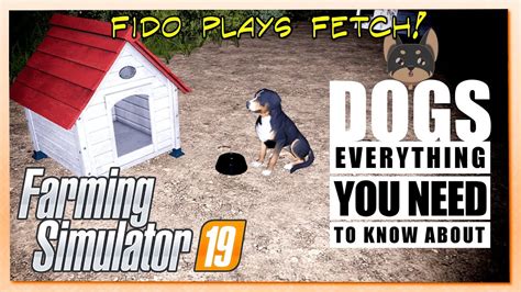 Farming Simulator 19 Dog Showcase And How To Play Fetch Youtube