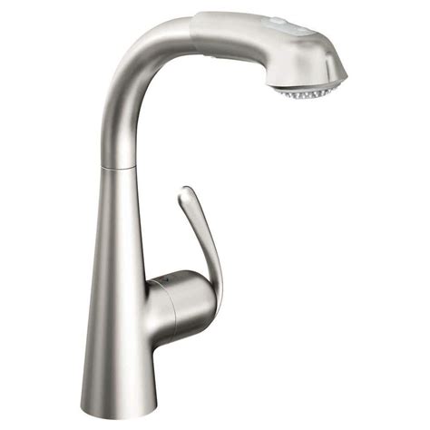 Grohe Ladylux Cafe Plus Single Handle Pull Out Sprayer Kitchen Faucet
