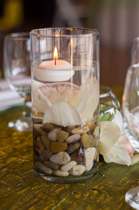 Diy Floating Centerpiece Masculine Centerpieces Floating Candle