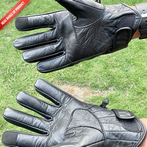 Full Finger Leather Gloves Black Dominance Dominance Pk