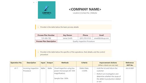 10 Free Process Documentation Templates In Word And Clickup