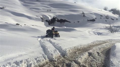 Cectek Gladiator Atv 500cc Evo In Deep Snow Youtube