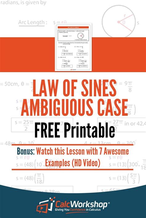 Law Of Sines Ambiguous Case Worksheet Satine Info