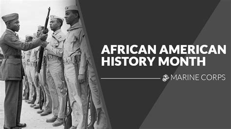Marine Corps Observes African American Black History Month United States Marine Corps