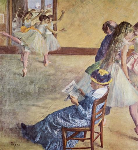 Degas's paintings of the working class have a social content. Picture of the Day: Edgar Degas' The Ballet Class - Reaction