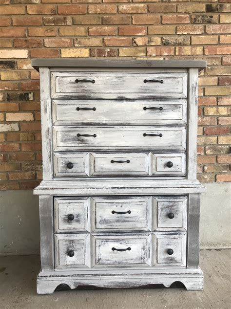 White Dresser Rustic Caca Furniture