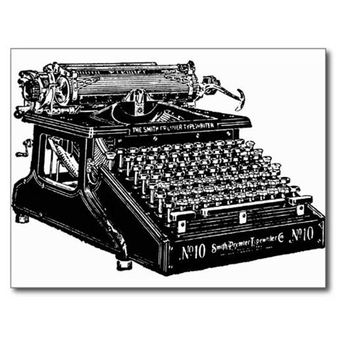 1910 Typewriter Postcard Zazzle Typewriter Vintage Typewriters Typewriter Art