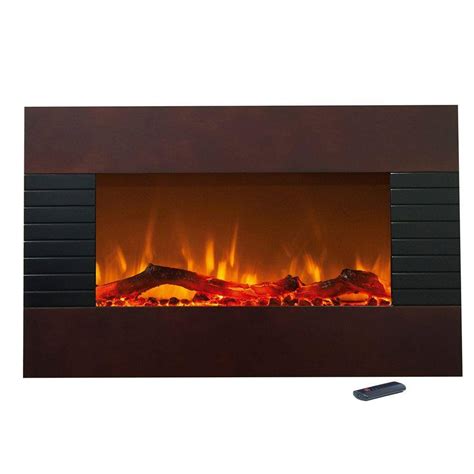 Northwest 36 In Electric Fireplace With Wall Mount And Floor Stand In