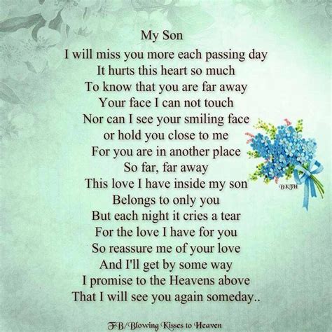 238 Best Missing My Son Quotes Images On Pinterest